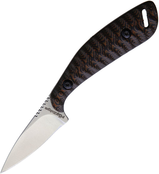 Fox Edge Neck Knife Black/Brown G10
